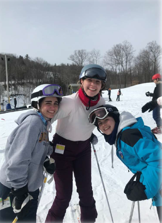International Education Students Skiing